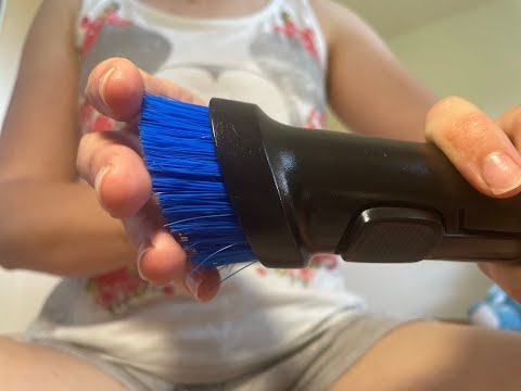 White noise vacuum cleaning your face ASMR in 4K and stereo sound