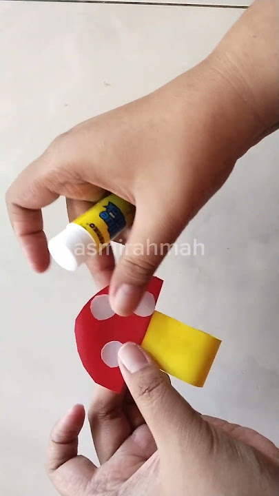 Kreasi Bentuk Jamur dari Origami Tema Tanaman PAUD