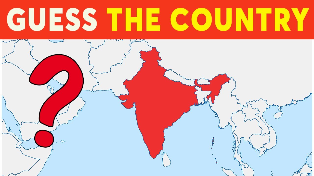 Guess The Country on The Map | Geography Quiz Challenge - YouTube