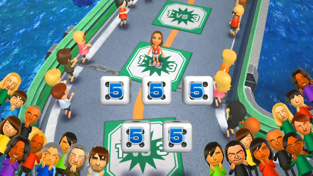 Wii Party U Highway Rollers -  Dry Bones Vs Narae Vs Araceli Vs Yuya (Master COM)