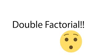 Double Factorial in HINDI