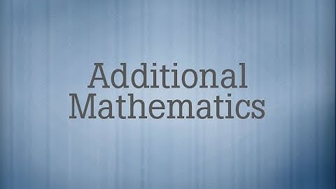 Polynomials - O Level Add Math