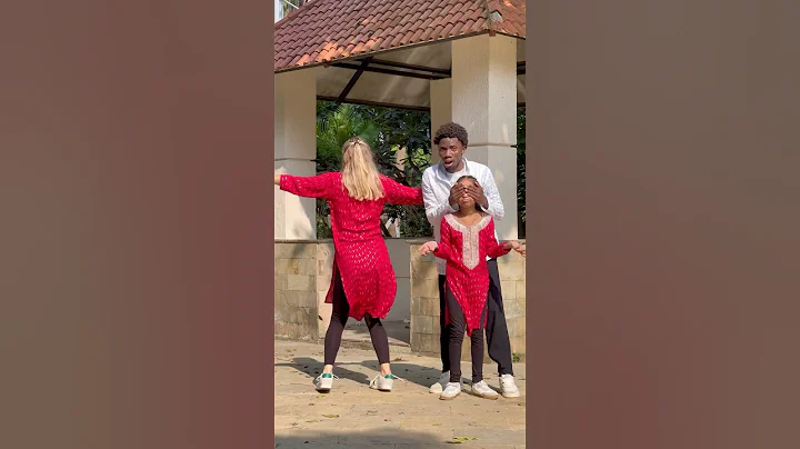 He saved her at the end😂😅 #india #dance #dancechallenge #travel #shorts