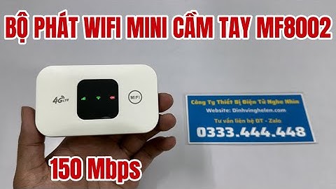 Bộ Phát WiFi Mini Cầm Tay MF8002 Di Động Tốc Độ 150Mbps Phát Cho 15 Thiết Bị Kết Nối Cùng Lúc