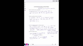 Estimating Parameters Using Samples