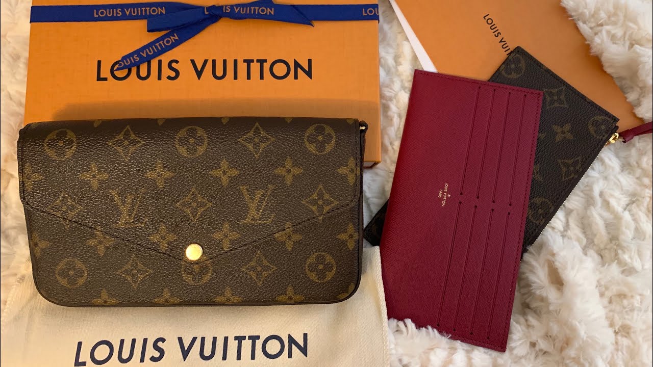 LOUIS VUITTON Empreinte Pochette Felicie Chain Wallet Black 226458