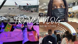 TRAVEL WITH ME TO THE USA FROM NIGERIA | FROM LAGOS TO PARIS TO NEW YORK | TRAVEL VLOG✈