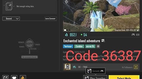 Bgmi wow Parkour map code 36387 | Enchanted island Adventure | #bgmilive #bgmi #pubg #pubgmobile