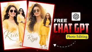 🔥 Golden Splash Portrait Photo Editing | ChatGPT AI Editing Tutorial ✨ screenshot 5