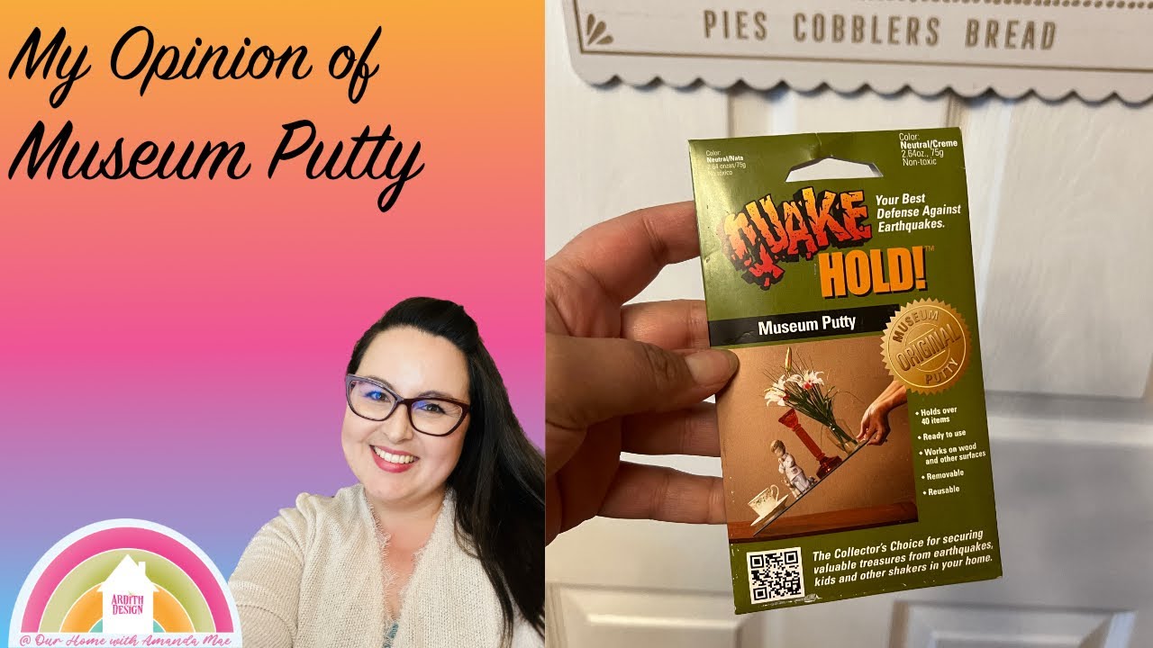 Museum Putty Quake Hold for Securing Items to the Walls and Shelves: Review  Video with Amanda Mae 