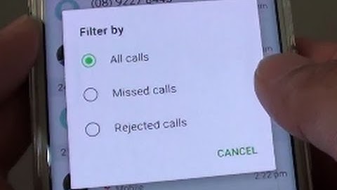 Samsung Galaxy S6 Edge: How to Filter Call Logs by Missed Calls / Rejected Calls