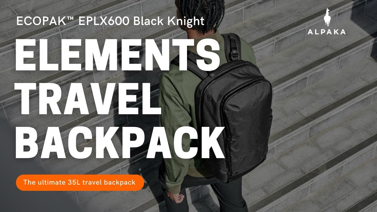 ALPAKA Elements Travel Backpack ECOPAK™ EPLX600 Black Knight ALPAKA Elements Travel Backpack ECOPAK™ EPLX600 Black Knight