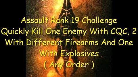Ghost Recon Breakpoint Assault Rank 19 Challenge Quickly Kill 1 CQC 2 With Guns & 1 With Explosives