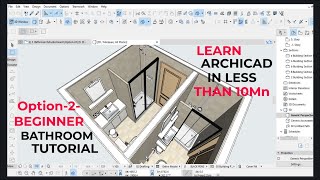 Bathroom design in ArchiCAD l Bathroom Design Part #2