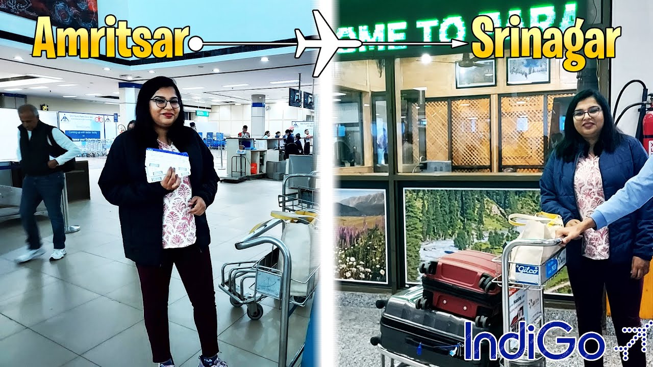 Our Amritsar to Srinagar FLIGHT Journey [Indigo] श्रीनगर फ्लाईट जर्नी