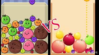 Watermelon Drop VS Juicy Merge | Puzzle Game | Which is better? | Relaxing Game #mobilegame #yt screenshot 5