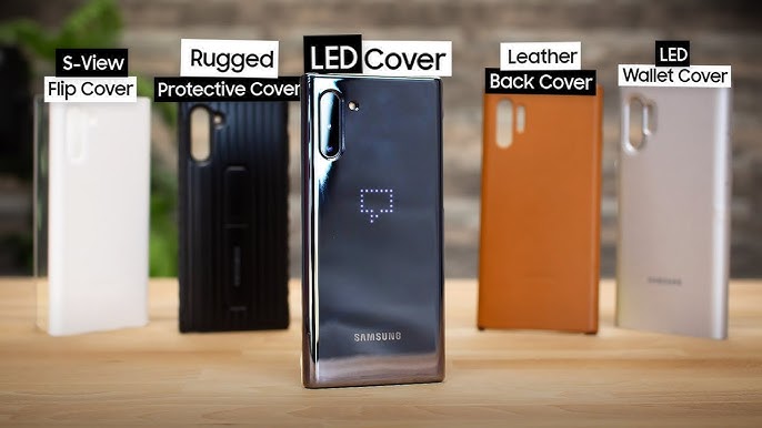 Bunke af Afdæk vedhæng Official Samsung Galaxy Note 10 Plus LED Cover Case Review - YouTube