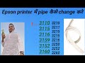 How to replace pipe tube Epson eco tank 3210, 3250,3216,3260, 3110, 3150, Blank page print solution