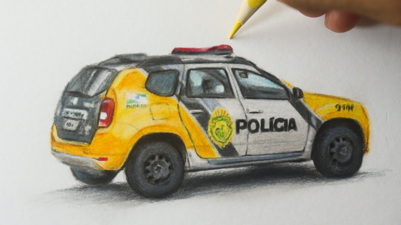 Como desenhar a Viatura da POLICIA MILITAR do Paraná - YouTube