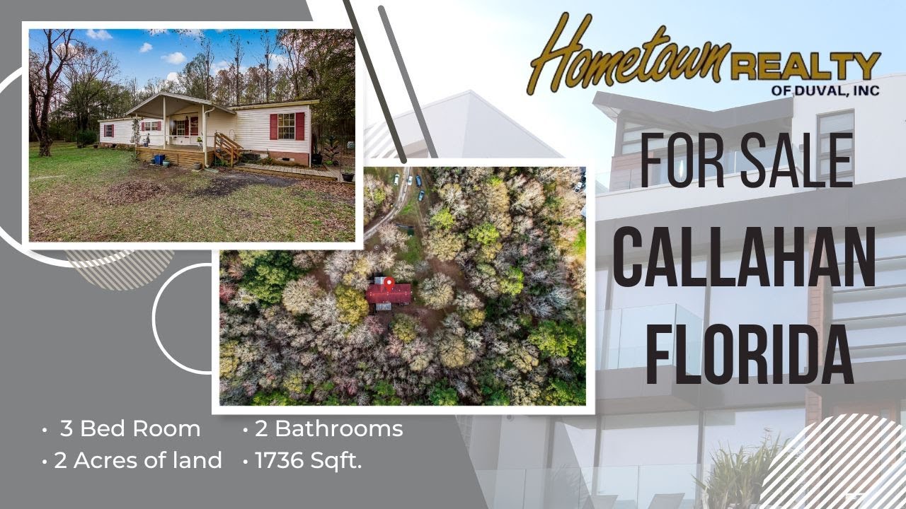 Home on 2 Acres For Sale Callahan FL. YouTube