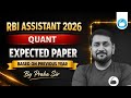 RBI Assistant Quant Expected Paper 2026 | Based on Previous Year Questions | RBI Assistant 2026