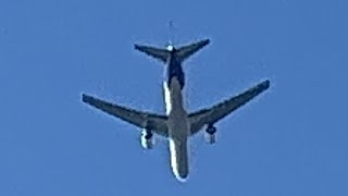 FedEx Flight 568 flies over Hayward CA on its way to Oakland