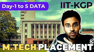 🎓 Day 1-5 M.Tech Placements IIT Kharagpur 🔍 Complete Data by Dept 📊 IITKGP Placements 2024
