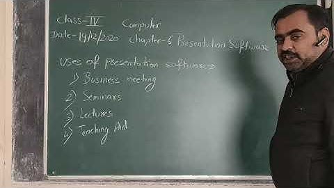 Class 4 Computer Chapter 6 Presentation Software- An Introduction