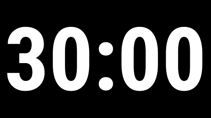 30 Minute Timer with Alarm | No Ads