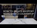 Countertop Epoxy How To White Marble Epoxy Countertop