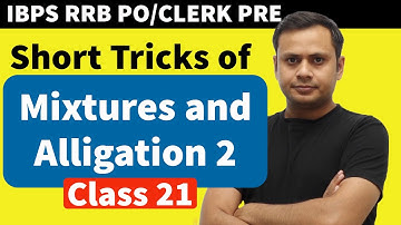 Mixtures and Alligation Short Tricks 2| Math Revision for IBPS PO Clerk Pre 2023 by Ashish Tiwari