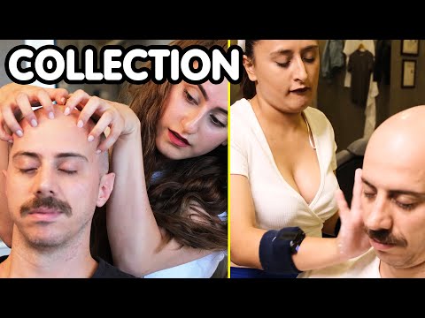 ASMR TURKISH GIRL COMPILATION MASSAGES | 1 hour of relax | ASMR BARBER