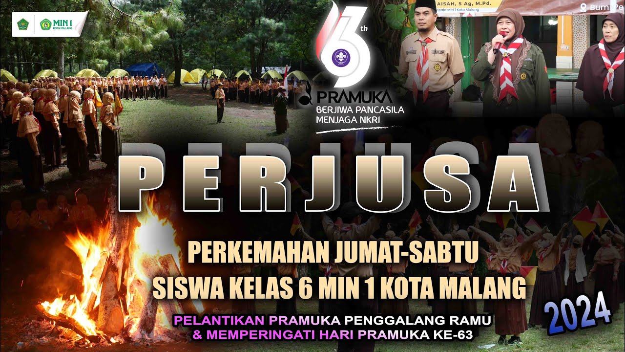 PERJUSA - SISWA KELAS 6 #min1kotamalang | Pelantikan Pramuka Penggalang Ramu #haripramuka ke-63 2024