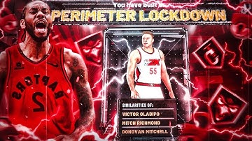 NEW ** BEST 🐐 Shooting💦 Perimeter Lockdown Build on 2K20🔥Comp Build 🎮