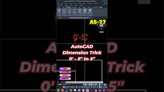 AS-77/AutoCAD Dimension: Feet Exclusion for Inches Only. #AutoCADTips #DimensionSettings #jahid360