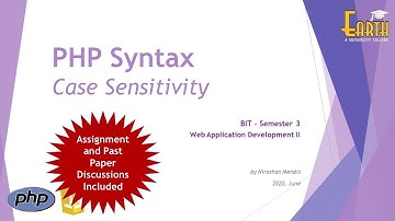 BIT Sem 3 - Web | 2. 5. Case Sensitivity
