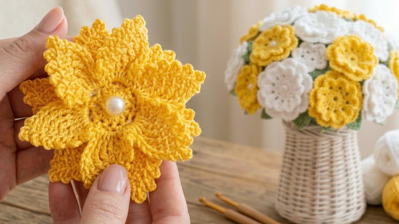 New Step By Step Video Tutorial. Incredible Two-Color Crochet