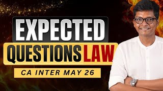 LAW - Expected Questions - CA Inter May 26 Exams