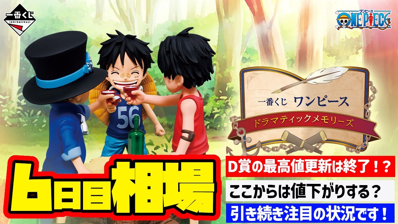 【相場情報】6日目相場！一番くじ ワンピース ドラマティックメモリーズ　一番賞　ONEPIECE