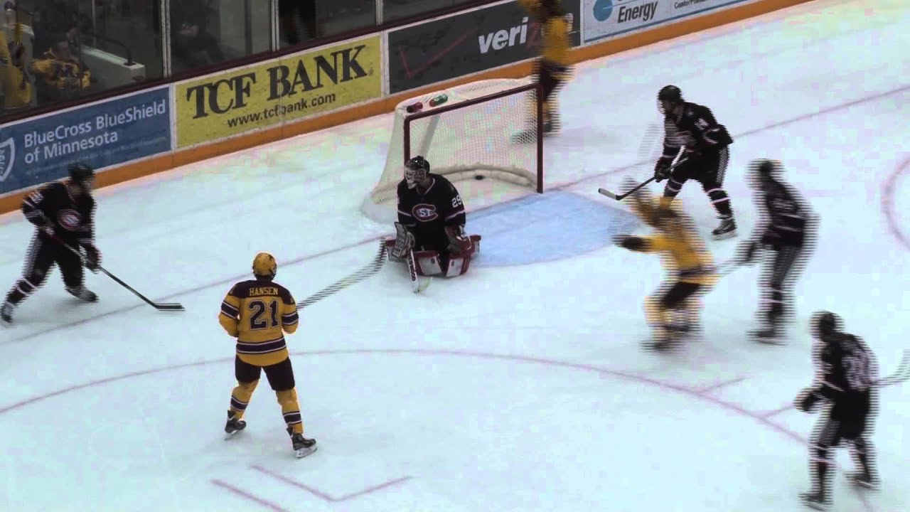 Gopher Hockey Scores 2 Early Goals vs. St. Cloud YouTube