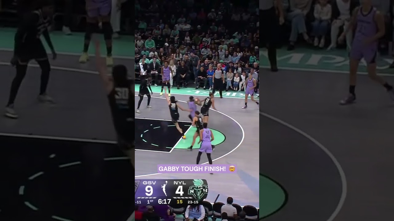Gabby out here making her own lanes 😤 #goldenstatevalkyries #wnba #shorts