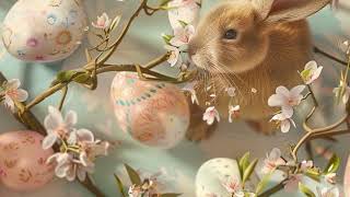Easter Bunny Sublimation Patterns | Seamless Digital Paper for Spring Crafts & Junk Journals