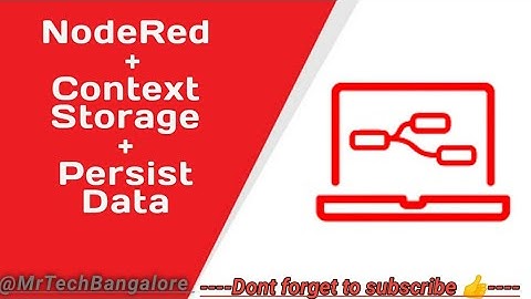 How to use context storage in Node-RED to save data : Using Persistent Node !! #noderedtutorials