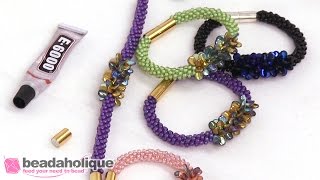 How to Make the Deluxe Beaded Kumihimo Bracelet Kit with Pip Bead Focal