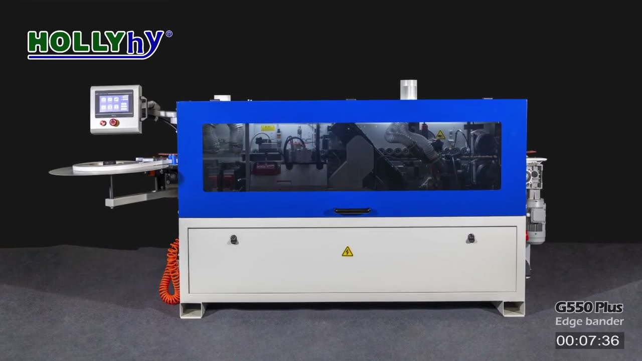 Hollyhy G550Plus cute edge bander machine with premilling -how the functions runs