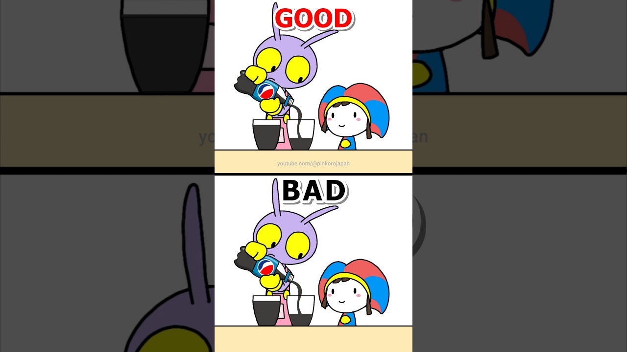 The Good Ending VS The Bad Ending😅JAX x POMNI Funny Share Animation #friendship #shorts #share