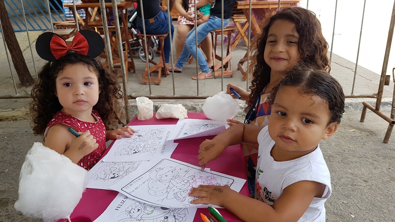 Rotina Dia Das Crianças - Andando Nos Parques De Diversão - Tudo De Graça.!!!