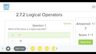 booleans and logical operators