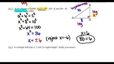 1 -  Pythagorean Theorem