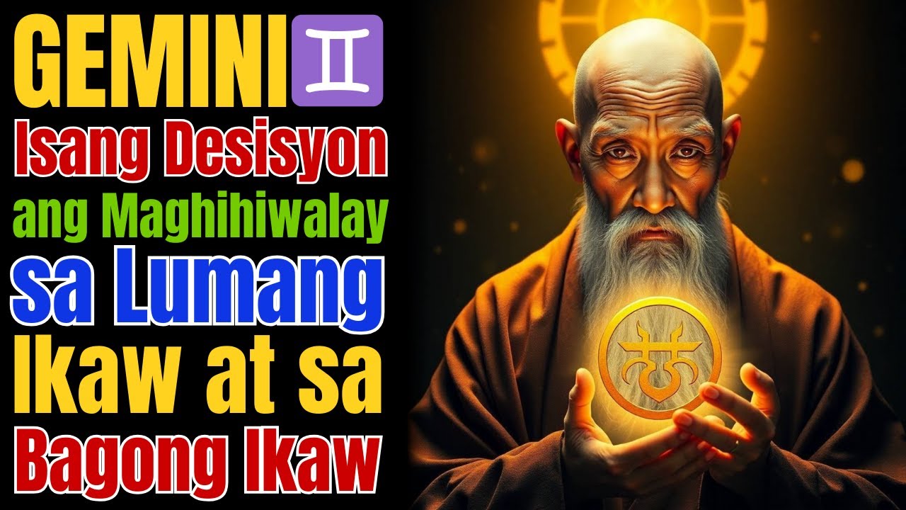 Gemini ♊  Isang Desisyon ang Maghihiwalay sa Lumang Ikaw at sa Bagong Ikaw ✨